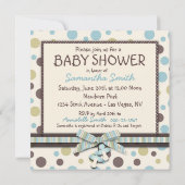 Zacht als Teddy Bear Invitation Square Kaart (Achterkant)