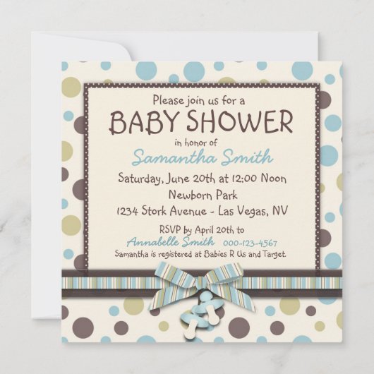 Zacht als Teddy Bear Invitation Square Kaart (Achterkant)
