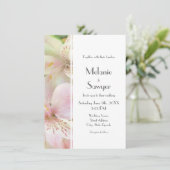 Zacht Alstromera schilderij Kaart (Staand voorkant)