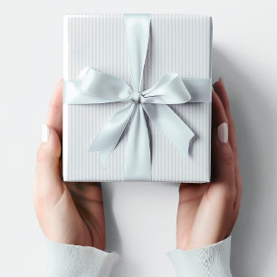 Zacht Baby Blauw en Wit Gestreept Baby shower Cadeaupapier