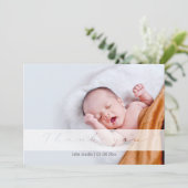 Zacht baby shower, schatje, bedankt kaart (Staand voorkant)