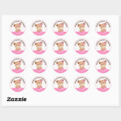 Zacht Babybeer Sticker (Roze) (Vel)