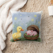 Zacht bed, eendje en biggetje kussen (Deken)