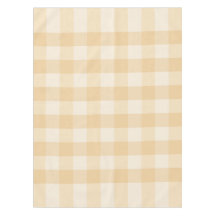 Zacht Beige Gingham tafelkleed - Minimal Morning
