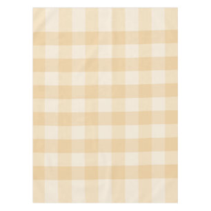 Zacht Beige Gingham tafelkleed - Minimal Morning