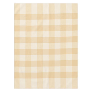 Zacht Beige Gingham tafelkleed - Minimal Morning
