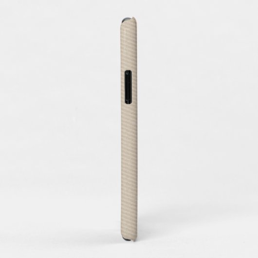 Zacht beige visgraatpatroon Case-Mate iPhone case (Achterkant/rechts)