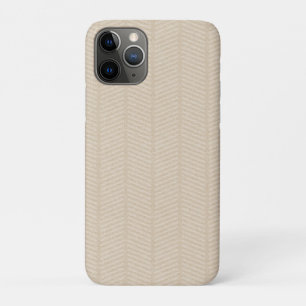 Zacht beige visgraatpatroon Case-Mate iPhone case