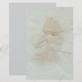 Zacht beige warme achtergrond abstract briefpapier (Voorkant / Achterkant)