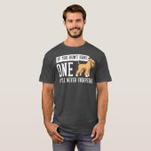 Zacht beklede wielrenner Puppies eigenaar T-shirt (Voorkant volledig)