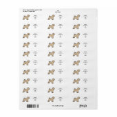 zacht bekleed piepglas etiket (Full Sheet)