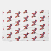 Zacht bekleed wieldeksel Terrier Dog Geo Multi Theedoek (Horizontaal)