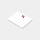 Zacht bekleed wieldeksel Terrier Dog Geo Paars Post-it® Notes (Schuin)