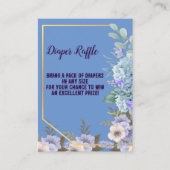 Zacht blauw Baby shower voor ventilatorpomp Hydran Informatiekaartje (Voorkant)