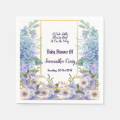 Zacht blauw Baby shower voor ventilatorpomp Hydran Servet (Voorkant)