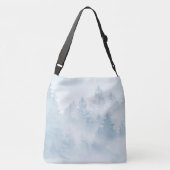 Zacht Blauw Bosdromen #1 #decor #art Crossbody Tas (Achterkant)