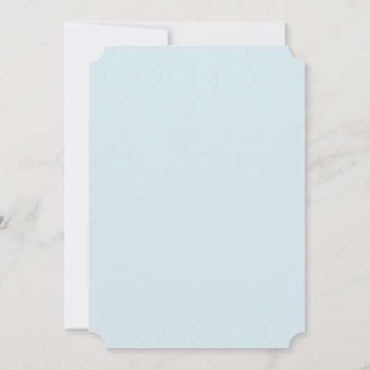 Zacht blauw | Elegant klassiek Vrijgezellenfeest Kaart (Achterkant)