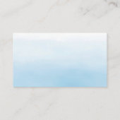 Zacht blauw en goud Baby showers luierkrabbel Informatiekaartje (Achterkant)