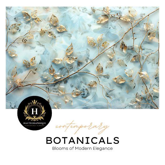 Zacht Blauw en Goud Blad Weefselpapier Tissuepapier