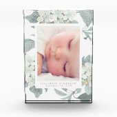 Zacht blauw en grijs  Floral Lijst van het Blok va (Voorkant)