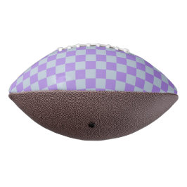 Zacht blauw en lavendel geruit american football
