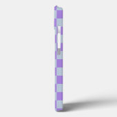 Zacht blauw en lavendel geruit Case-Mate iPhone case (Achterkant / Links)