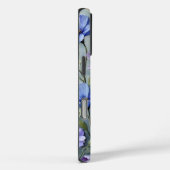 Zacht blauw en Paarse bloemenschilderij Case-Mate iPhone Case (Achterkant / Rechts)