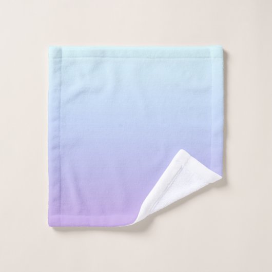 Zacht blauw en paarse gradiëntachtergrond bad handdoek (Wasdoekje)