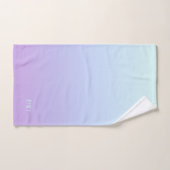 Zacht blauw en paarse gradiëntachtergrond bad handdoek (Handdoek)