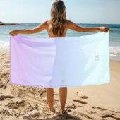 Zacht blauw en paarse gradiëntachtergrond strandlaken