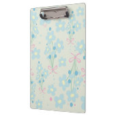 Zacht blauw en roze harmonie klembord (Links)