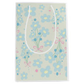 Zacht blauw en roze harmonie medium cadeauzakje (Voorkant)