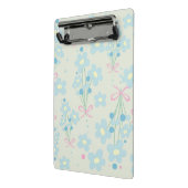 Zacht blauw en roze harmonie mini klembord (Angled2)