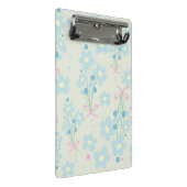 Zacht blauw en roze harmonie mini klembord (Schuin)