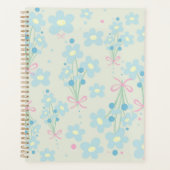 Zacht blauw en roze harmonie planner (Voorkant)