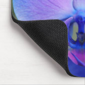 Zacht blauw en roze orchidee Mousepad Muismat (Hoek)