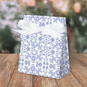 Zacht Blauw en Wit  Patterned Bedankdoosjes