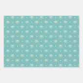 Zacht Blauw en Wit Speciale Gelegenheid Inpakpapier Vel (Voorkant)