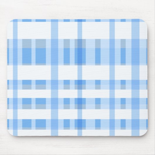 Zacht blauw en witte speldenstang muismat (Voorkant)