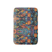 Zacht Blauw "Epochal Symmetrie" Luxe Kleine Badmat (Voorkant Verticaal)