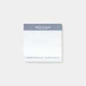 Zacht blauw-grijs Abstract landschap Post-it® Notes (Voorkant)