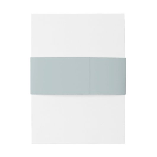 Zacht Blauw Grijs Bruiloft Uitnodigingen Wikkel (Achterkant Voorbeeld)