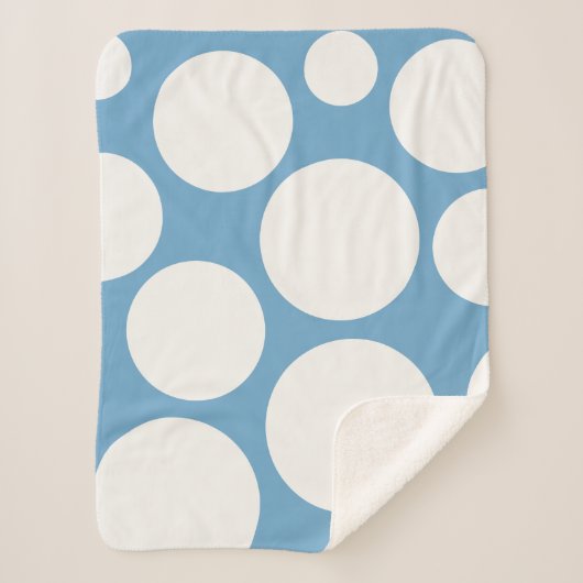 Zacht blauw Hygge deken (Voorkant)