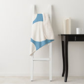 Zacht blauw Hygge deken (In situ)