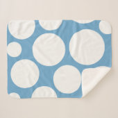 Zacht blauw Hygge deken (Voorkant (horizontaal))