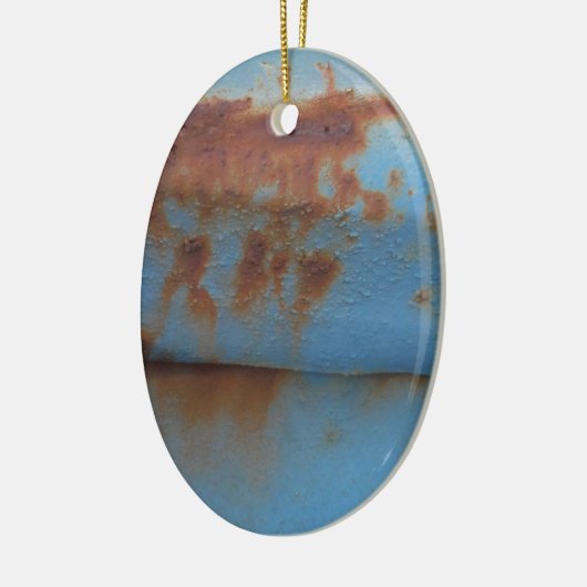  zacht blauw keramisch ornament (Links)