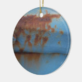  zacht blauw keramisch ornament (Links)