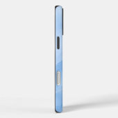 Zacht Blauw Marmer Abstract Patroon Case-Mate iPhone Case (Achterkant / Rechts)