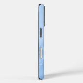 Zacht Blauw Marmer Abstract Patroon Case-Mate iPhone Case (Achterkant / Rechts)