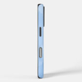 Zacht Blauw Marmer Abstract Patroon Case-Mate iPhone Case (Achterkant / Rechts)